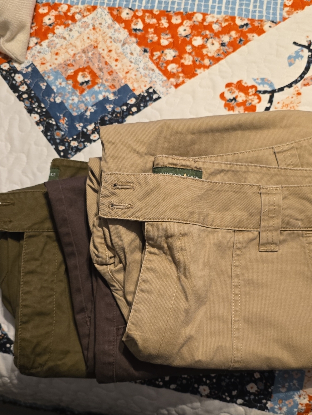 LADIES COTTON/KHAKI CROPS